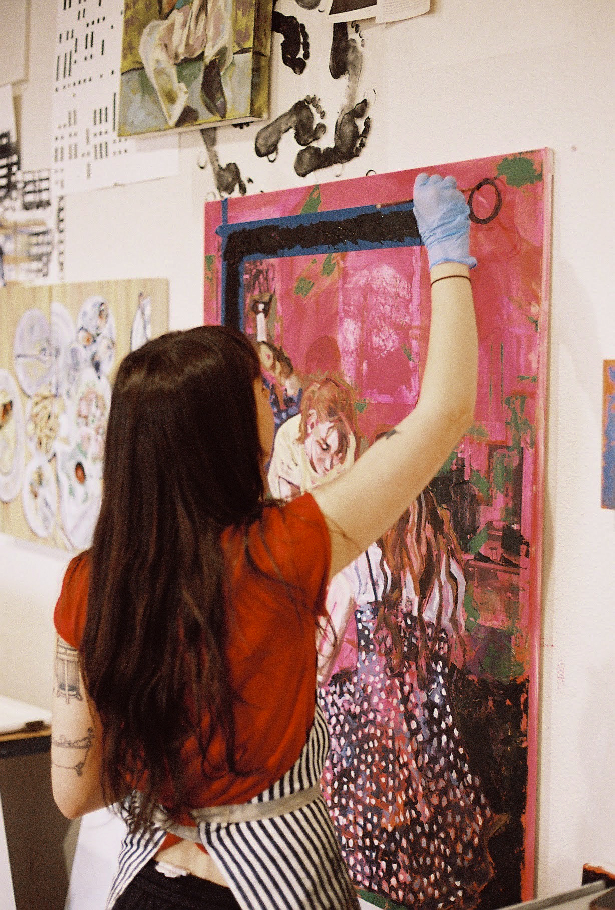 Amie in her studio